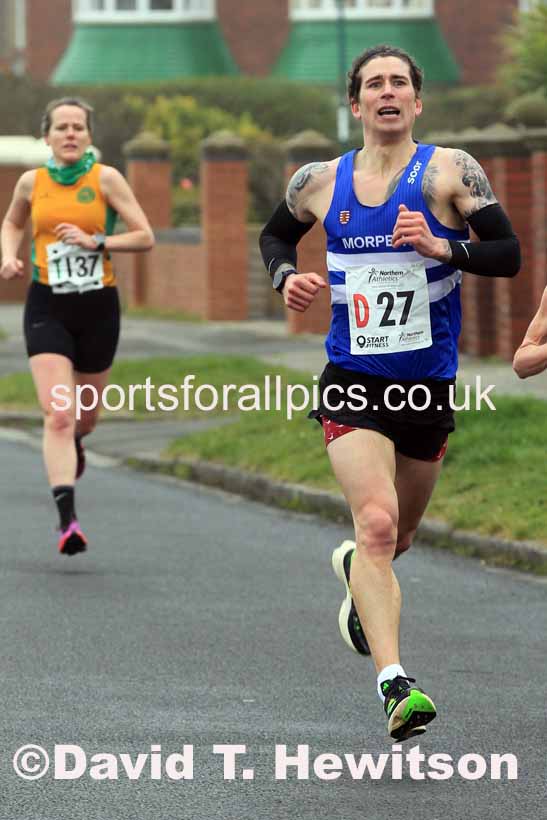 Senior mens 12 Stage 2023 Northern Mens 12 stage and Womens 6 Stage Relays and Young Athletes, Redcar. Photo: David T. Hewitson/Sports for All Pics